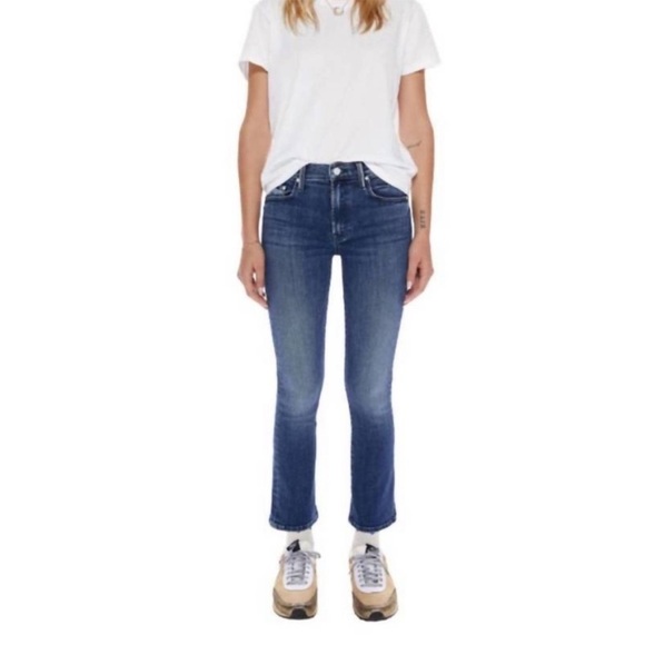 MOTHER The Insider Ankle Manana Mi Amor Jean Organic Cotton Stretch Sz 28 - Picture 1 of 16